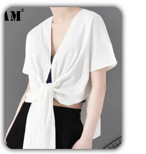 [EAM] Women Black Pattern Printed Long Spaghetti Strap Dress New Sleeveless Loose Fit Fashion Tide Spring Summer 2020 1DA358
