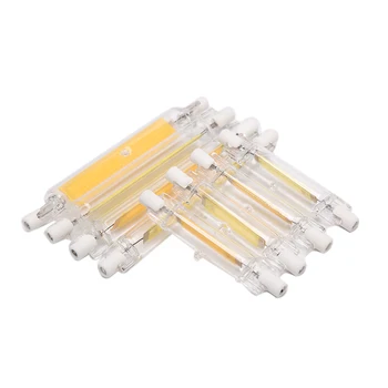 

1pc 78mm/118mm R7S COB LED Lamp Bulb Glass Tube for Replace Halogen Light