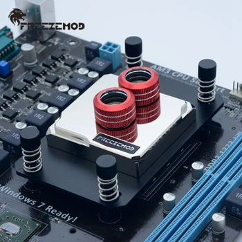 

FREEZEMOD computer AMD CPU pc water cooler block full matel brass base plate Jet channel high quality for AMD. AMD-JB6T