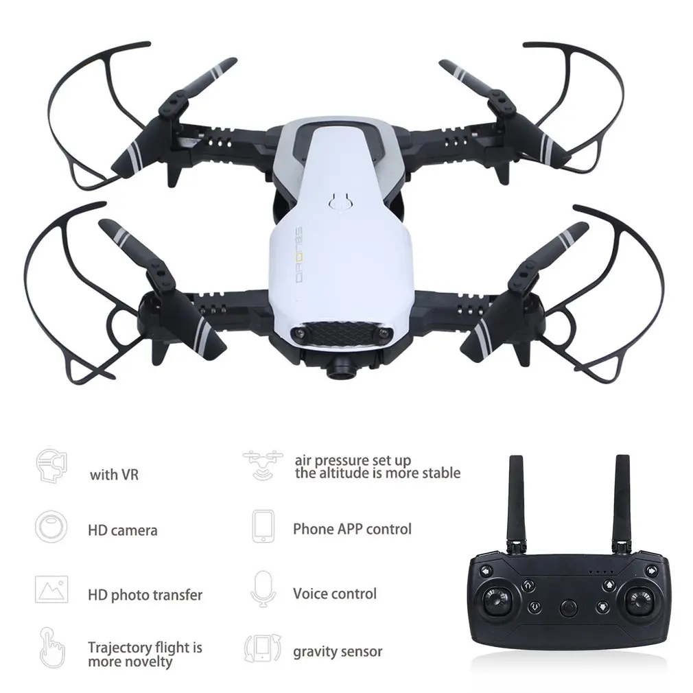 

hot H2 RC Foldable Drone Headless Mode Drone Four-axis Airplane Mini Drone with 30W Camera APP Control Gesture Photo Drone