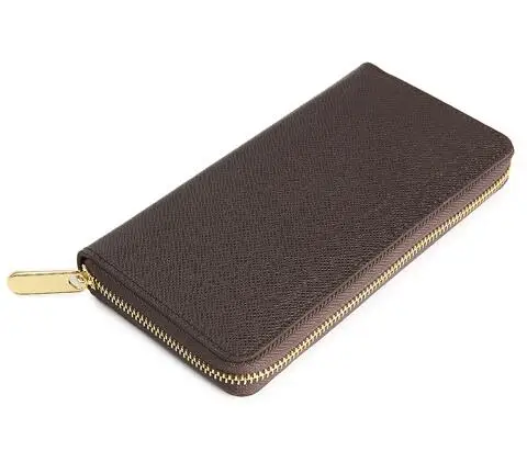 

woxk fashion women/men genuine leather good qaulity zippy wallet with Box and dust bags free shipping