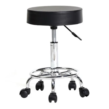 

[US-W]Round Stool Ha Ha Feet Rotation Bar Stool Black