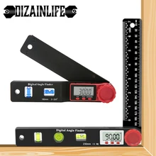 Digital Protractor Inclinometer Angle Ruler Finder Goniometer Electronic Protractor Woodworking Level Ruler Angle Scale Detector