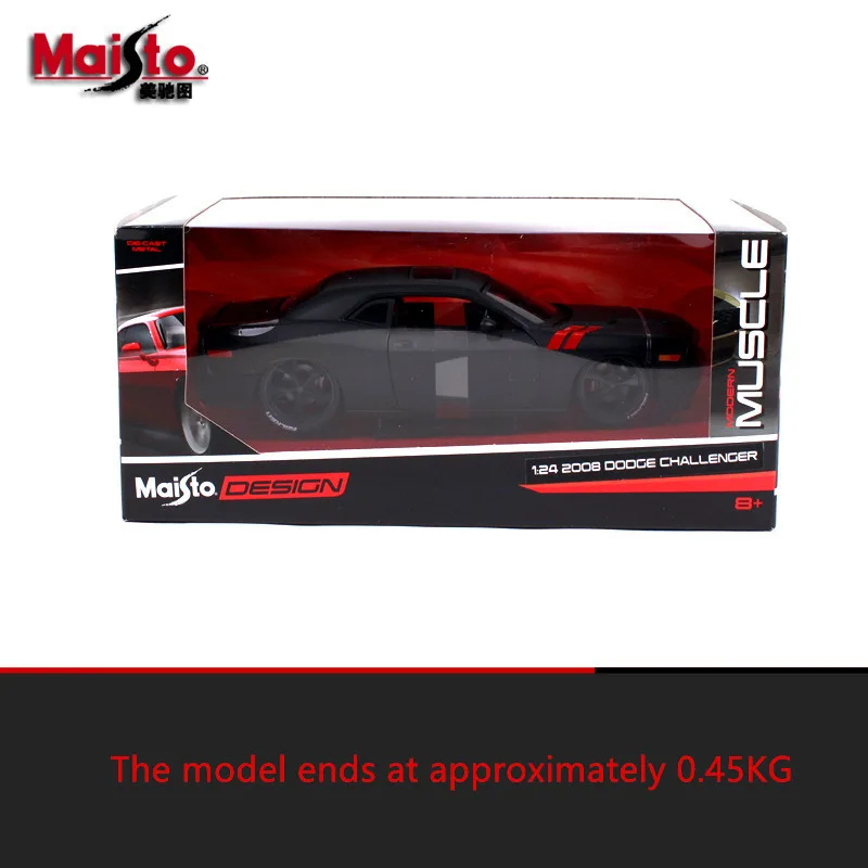 Maisto 1:24 2008 Dodge Challenger модель автомобиля из сплава литье под давлением модель автомобиля Моделирование Украшение автомобиля коллекция Подарочная игрушка