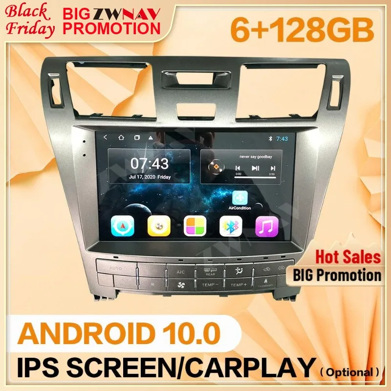 

Android Car Radio For Lexus LS460 2 Din Carplay Automotive Screen Multimedia Auto GPS Audio Head Unit Autoradio Bluetooth DSP