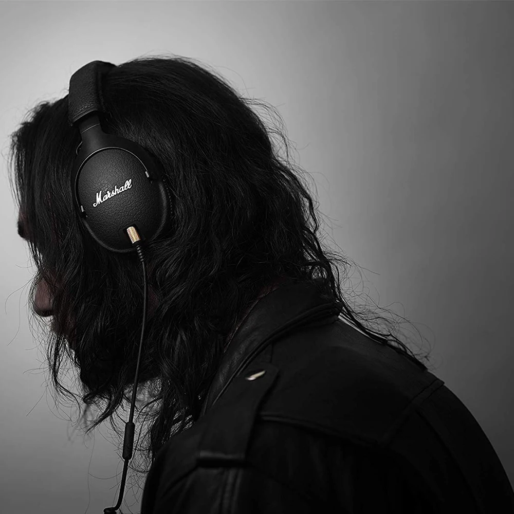 MARSHALL Monitor оригинальные накладные наушники Rock-сабвуфер Проводные Складные Наушники с проводным управлением Фирменная Авторизованная гарнитура
