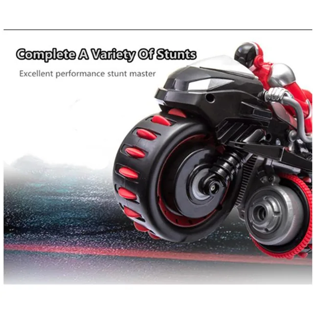 High Simulation Motorcycle 2.4G RC Stunt Motorbike RC Drift Car Vehical With Led Light 360 Degree Rotation 3D Flips  Shockproof 5
