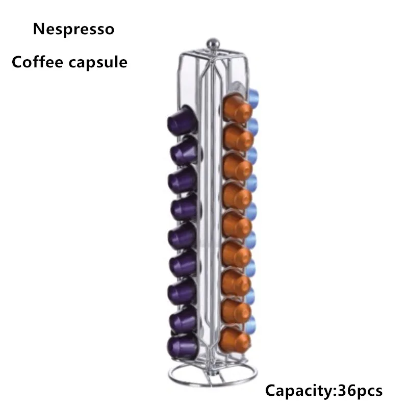 Кофейная капсула Nespresso стойка-башня стойка для кофейных капсул диспенсер подходит капсула Nespresso для хранения держатель фильтра для кофе - Цвет: 4