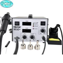 110/220V YOUYUE 953D 2в1 Электрические паяльники+ фена SMD паяльная станция