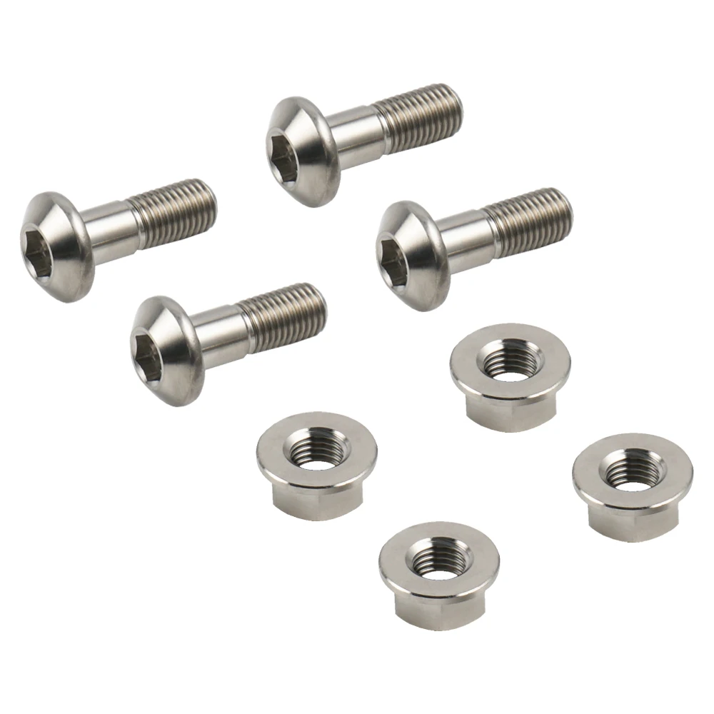 

NICECNC 4pcs Brake Rotor Bolts Nuts Screws For YAMAHA RAPTOR 350 700 700R YFZ450 YFZ450R 2018-2020 ATV AccessoriesTitanium Alloy