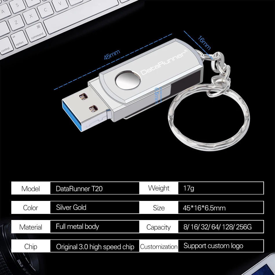 USB флеш-накопитель DataRunner, USB 3,0, брелок, ручка-накопитель, 256 ГБ, 128 ГБ, 64 ГБ, 32 ГБ, 16 ГБ, флеш-накопители, USB карта памяти с вращением