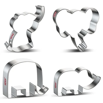 

ZADE Cute Elephant Cookie Cutter Biscuit and Fondant Cutter - Stainless Steel
