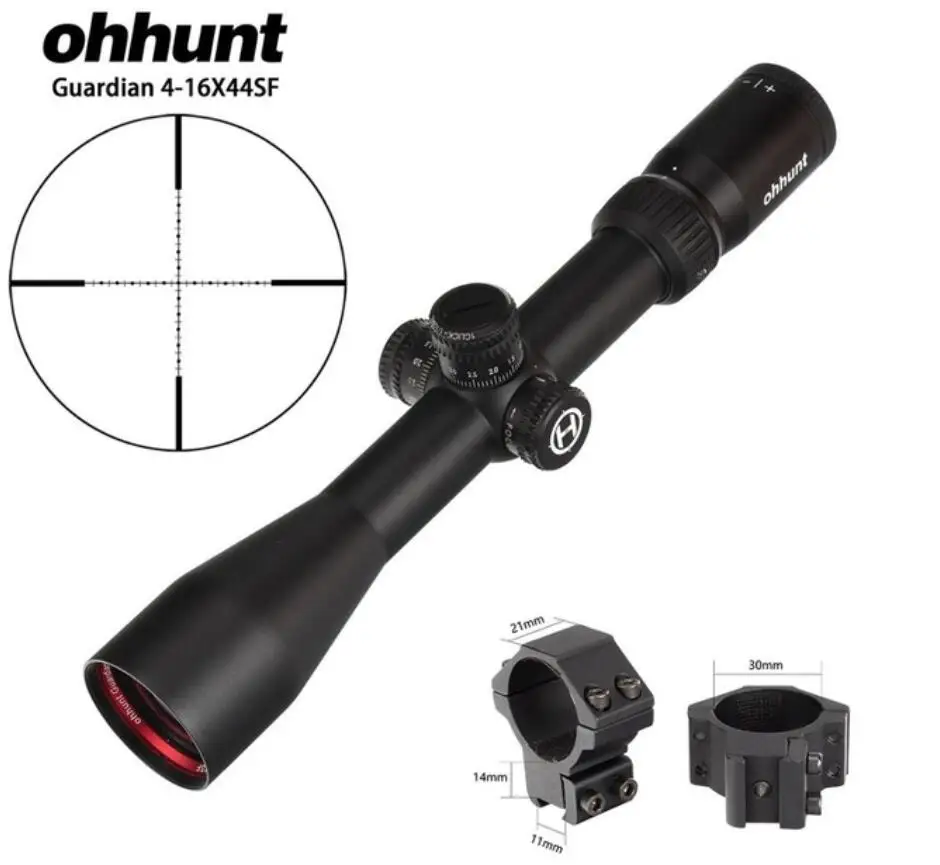 Ohhunt Guardian 4-16X44 SF Охотничья винтовка прицел 1/2 половина охотничий прицел Боковая регулировка параллакса тюроты замок сброс тактические прицелы