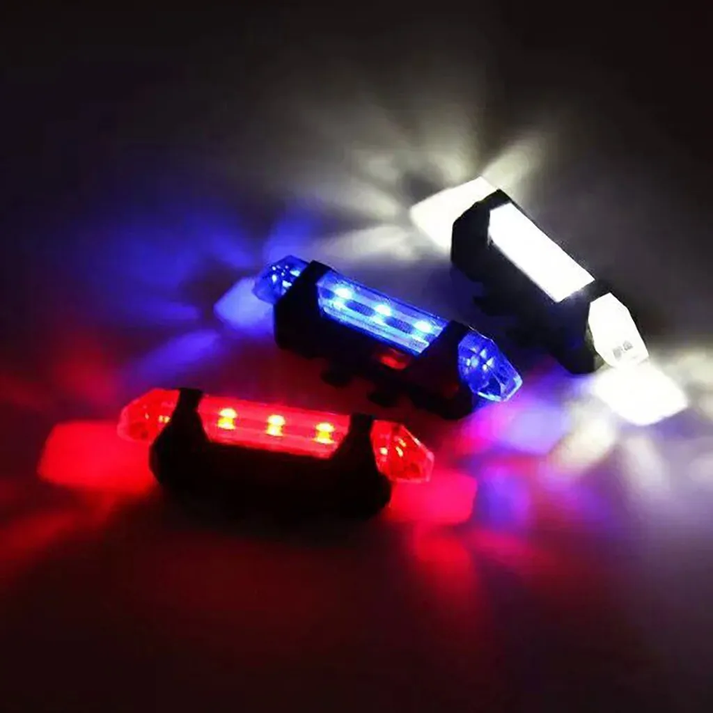 Велосипедный светильник, перезаряжаемый светодиодный задний светильник, USB безопасность заднего хвоста Предупреждение ющий велосипедный светильник, портативный флэш-светильник, супер яркий@ 35