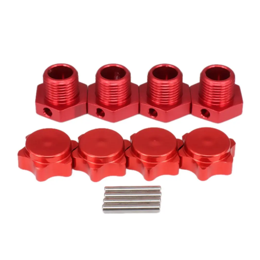 

M17 17mm Aluminum Wheel Hex Hubs Adapter Nut Pin Anti-Dust Cover For 1/8 RC Model Car HPI HSP Traxxas Losi Axial Kyosho Tamiya