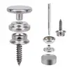 30/150 Pieces Stainless Steel Marine Grade Canvas and Upholstery Boat Cover Snap Button Fastener Kit 15mm Screws Snaps with tool 2