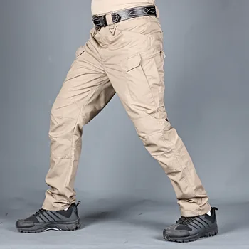Pantalones Cargo de Camuflaje para Hombre, Calzones Militares, Elásticos con Múltiples Bolsillos para Correr al Aire Libre de Talla Grande 4