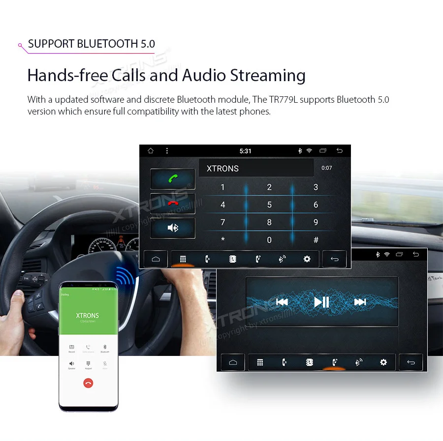 XTRONS 2 Din " Android 9,0 Восьмиядерный универсальный автомобильный Радио стерео плеер gps навигация DAB+ Bluetooth OBD DVR USB без DVD