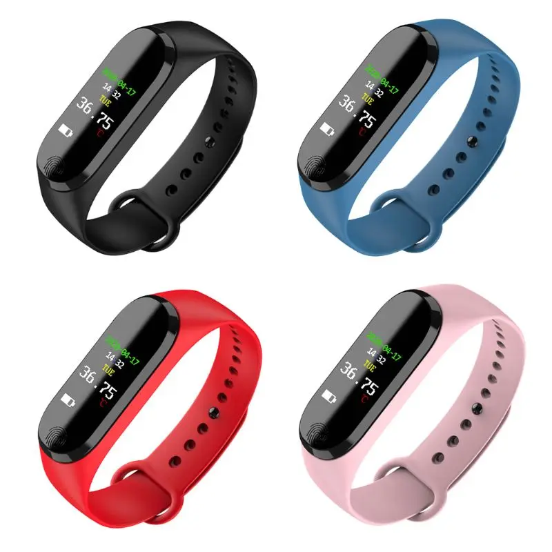 

Waterproof Thermometer Watch Body Temperature Measurement Smartband With Time Date Display for Baby Kids Adults Students