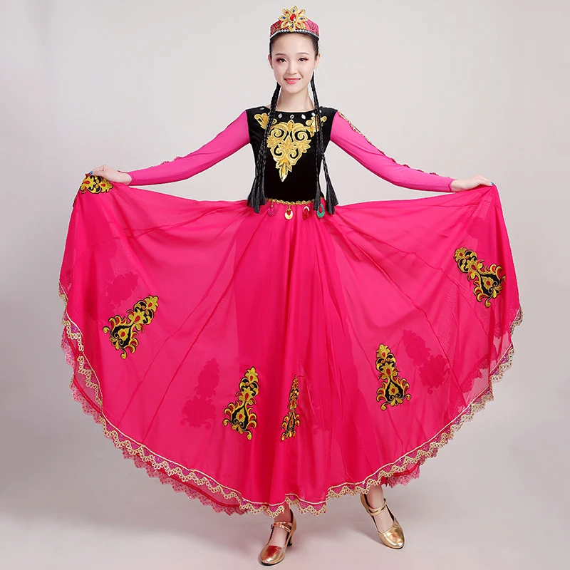 

Xinjiang Dance Stage Performance Chinese Folk Dance Adult Women Uighur Costume