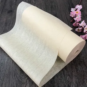 

20m 50m 100m Rolling Xuan Paper Chinese Calligraphy Painting Paper Half-Ripe Xuan Papers Ultra-thin and Transparent Rice Papers