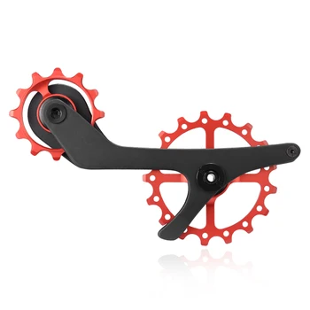 

Bike Bicycle 17T Rear Derailleur Cage Pulley For Shimano 9100 9150 R8000 R8050 Carbon fiber Jockey Pulley Wheel Ceramic Bearing