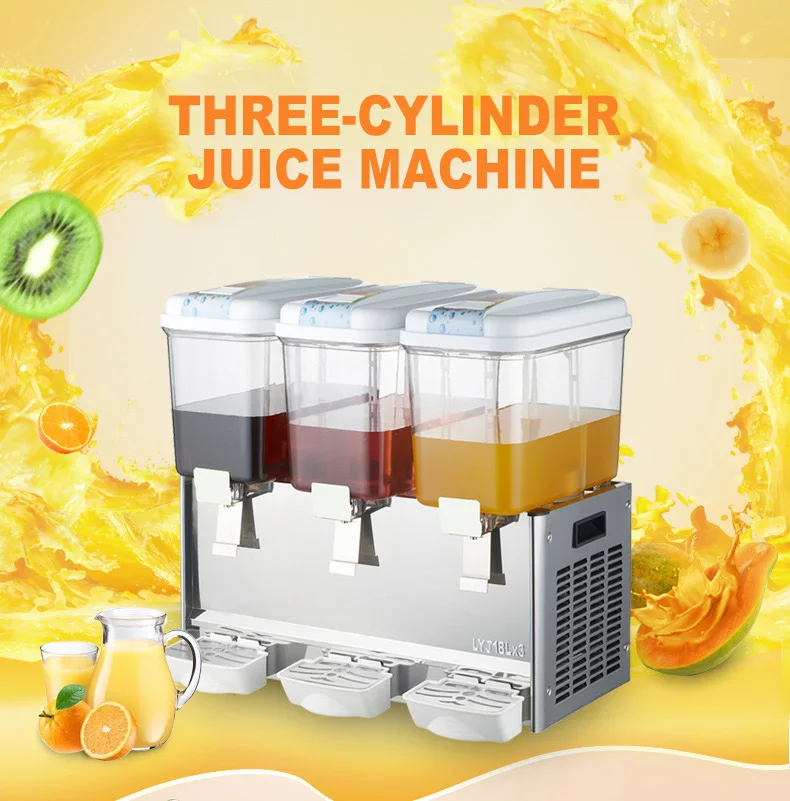 Commercial Beverage Machine Self-mixing Juicer Machine Double Temperature Tea Machine Hot And Cold Drink Making Machine LPYJ18X3