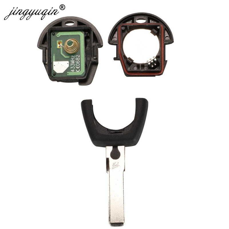 JINGYUQIN GENUINE PARTS ORIGINAL BOARD REMOTE CAR KEY FOB 2 BUTTON 434MHZ ID48 FOR VW VOLKSWAGEN GOL O-EM