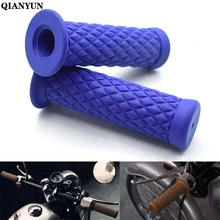 Универсальный мотоцикл 7/" 22 мм Винтаж резиновый руль для мотоцикла для Honda CBR125R CBR150R PCX125 PCX150 CB650F CBR650F