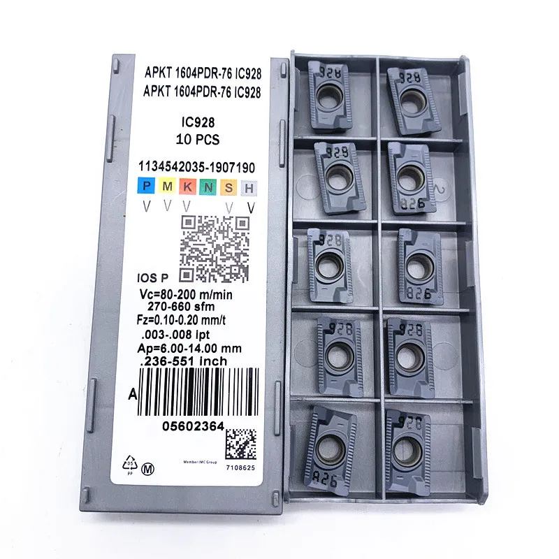 Токарная пластина APKT1604 PDER 76 IC928 из карбида вольфрама токарная режущий инструмент