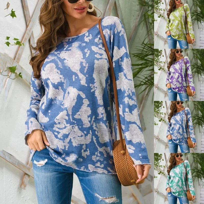 

2020 autumn and winter new European and American trade women's wear Amazon round neck long sleeve loose casual knitting sweater