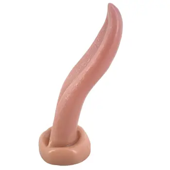 LUUK Tongue Shape Dildo Intimate Good Anal Plug Anal Dildo Butt Plug FAAK Vagina Masturbator Adult фалос для женщин Sex Products 4