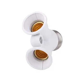 

Y Shape LED Light Socket E27 to 2E14 Bulb Adapter Lamps Holder Converter