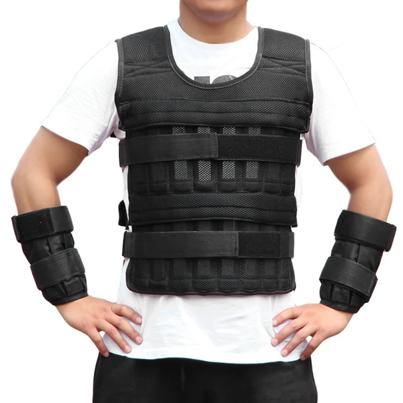 Upgraded Version 20Kg Adjustable Steel Plate Vest Shoulder Pad Weight