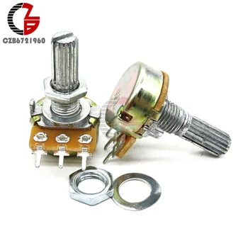 

5Pcs WH148 Rotary Potentiometer Switch B10K 3Pin Shaft 20mm Amplifier Potentiometer