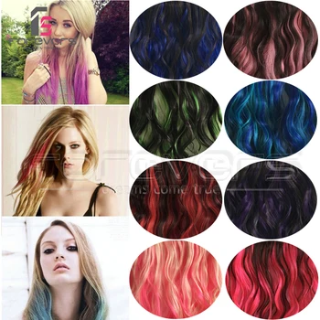 

100% Real Thick Clip In Hair Extensions Long Curly Full Head Hair Extentions New