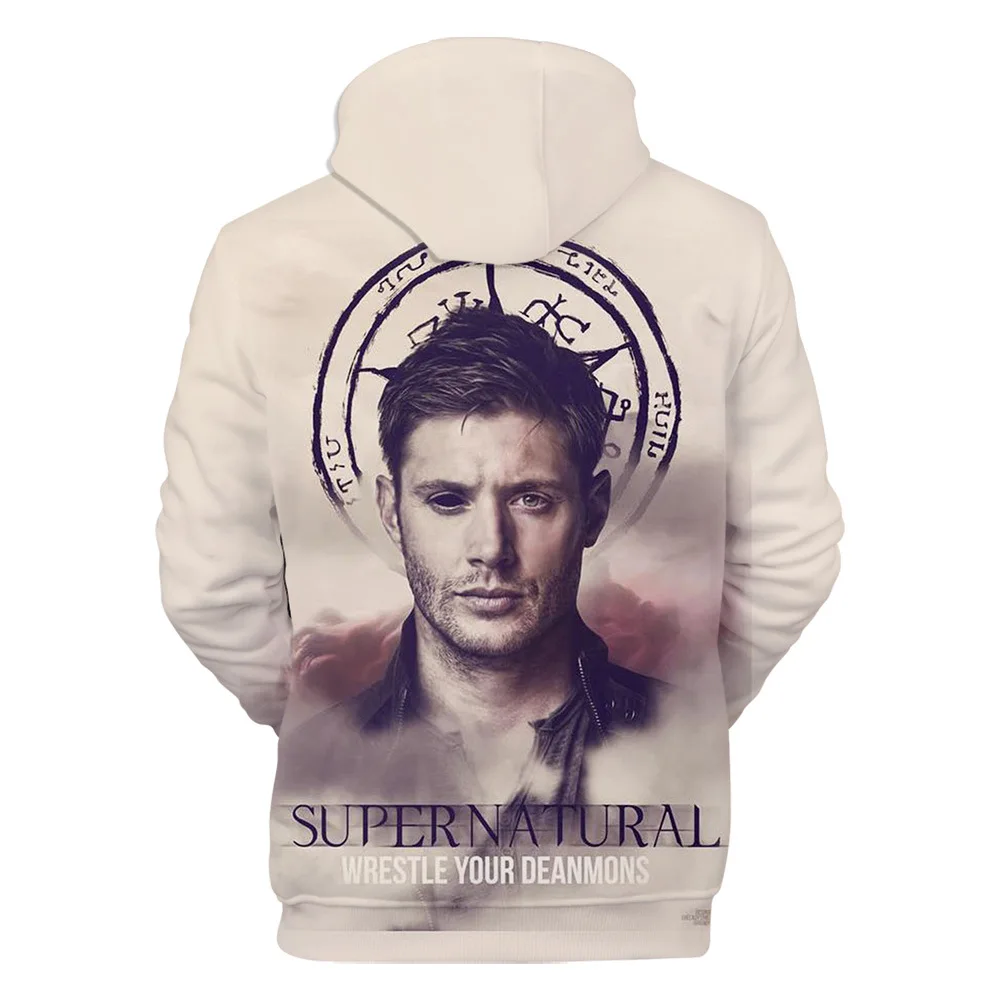 3D принт для женщин и мужчин толстовки с капюшоном Сверхъестественное SPN Harajuku толстовки пуловер повседневные толстовки хип хоп топы