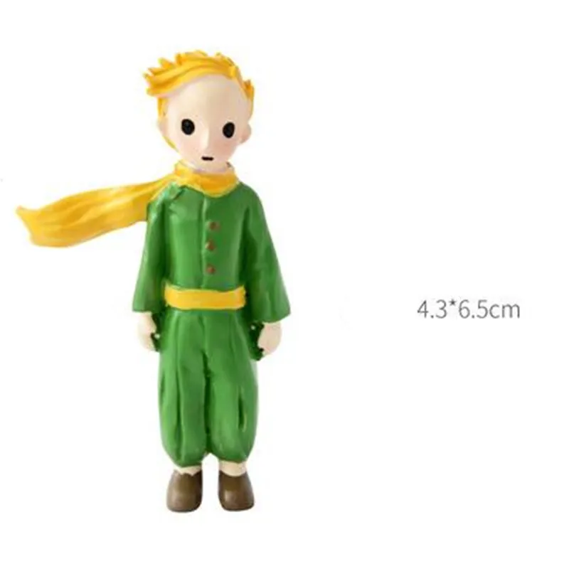 Lovely The Little Prince Rose Action Figure Fox Resin Figurine Collection Model Dolls for Girl Boy Gift Home Desktop Decoration