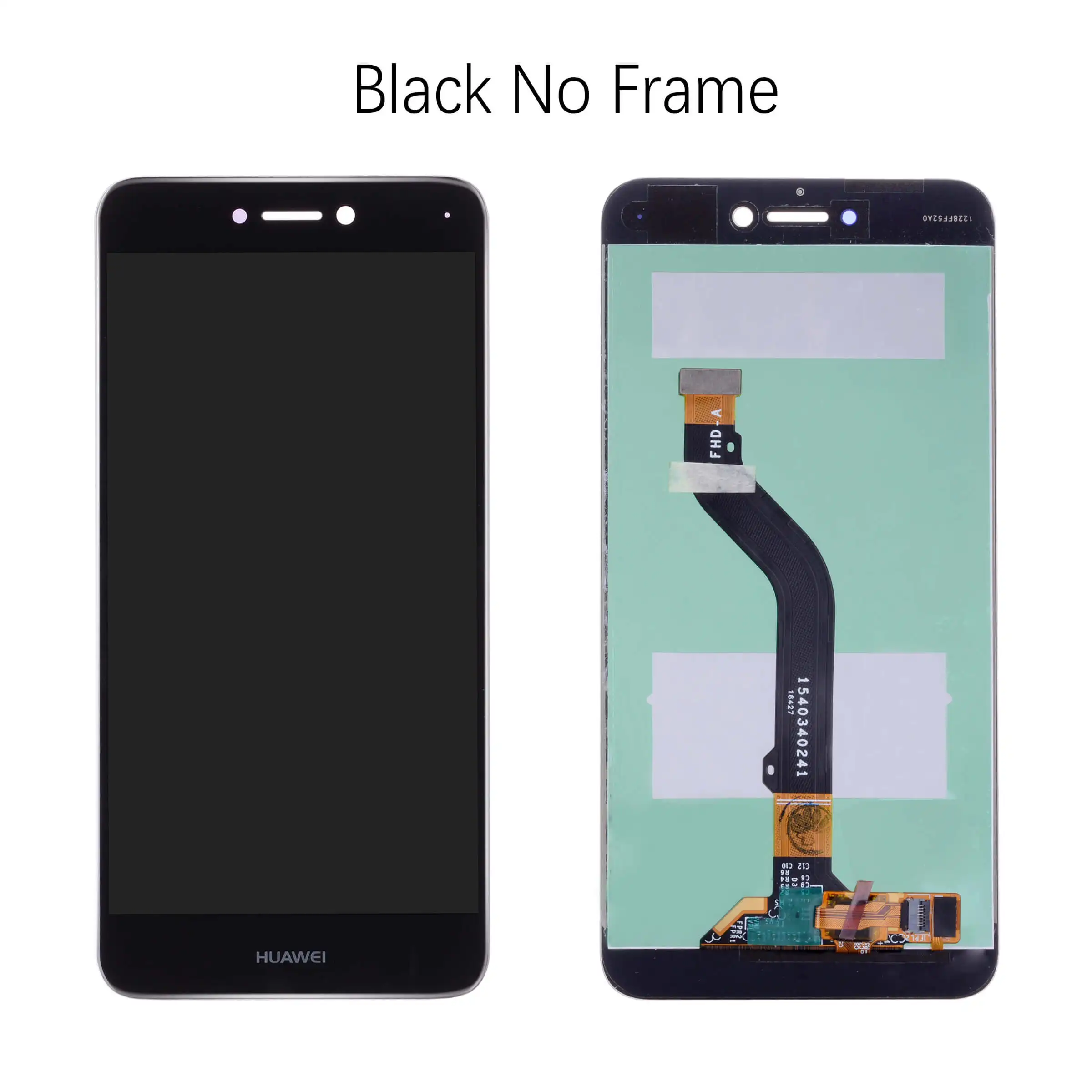 Дисплей для HUAWEI P8 Lite LCD в сборе с тачскрином на рамке 5.2'' черный белый золото синий - Цвет: No Frame Black