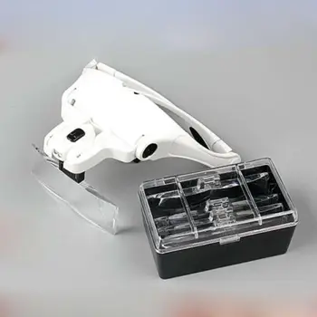 

LED glasses type HD Reading Magnifier mechanical repair magnifying glasses