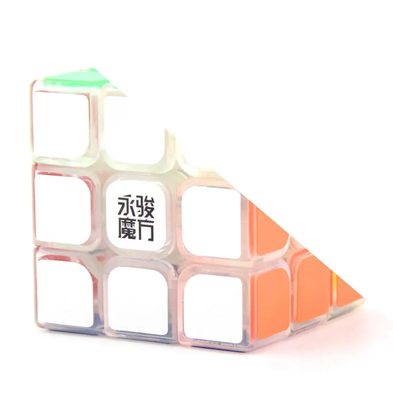 Transparent YongJun GuanLong 3x3x3 волшебный куб YJ 3x3 профессиональный Neo скоростной пазл антистресс Развивающие игрушки для детей - Цвет: Transparent