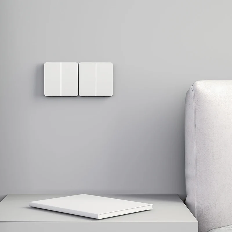 Умный настенный выключатель Xiaomi Mijia один/два открытых провода с двойным