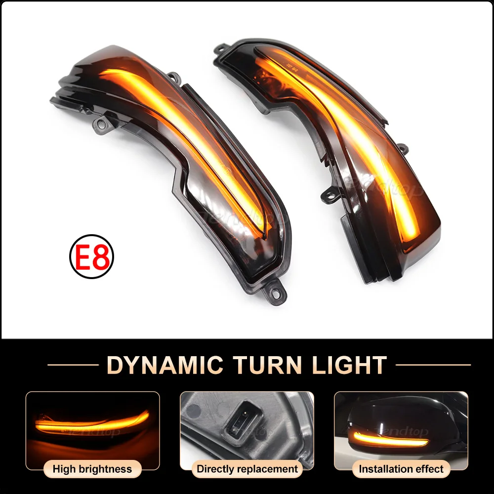 12v Dynamic Turn Signal Mirrors Lamp Led Sequential Light Car Tuning