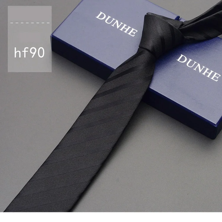 hf90 Высокое качество модные новые шелковые свадебные галстуки для мужчин галстук тонкий 6 см галстук дизайнерский бренд 2,36 дюймов шейный галстук с подарочной коробкой - Цвет: hf90