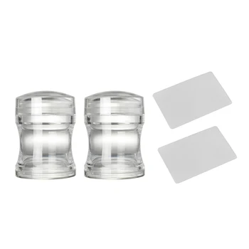 

Dual-ended Transparent Nail Stamper for Stamping Plate Holo Clear Stamper Nail Art Templates Nail Scraper Stamping Nail Kits