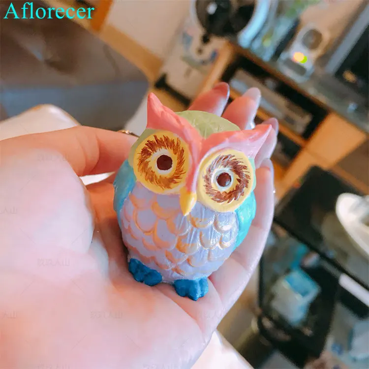 Christmas Candle Mold 3D Owl Candle Mold Silicone for Making DIY Handmade Resin Molds for Plaster Wax Mould
