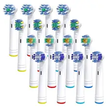 Cabeças de escova 16 pces para escova de dentes oral b, compatível com pro gênio e inteligente, incluindo fio dental, cruz, precisão e branqueamento