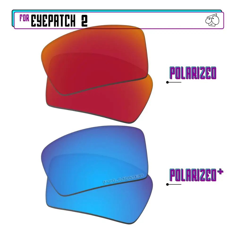 

EZReplace Polarized Replacement Lenses for - Oakley Eyepatch 2 Sunglasses - Blue P Plus-Red P