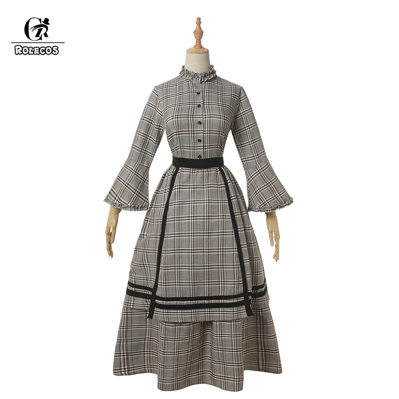 Новое поступление женские платья ROLECOS вечерние на Хэллоуин модные длинные серые