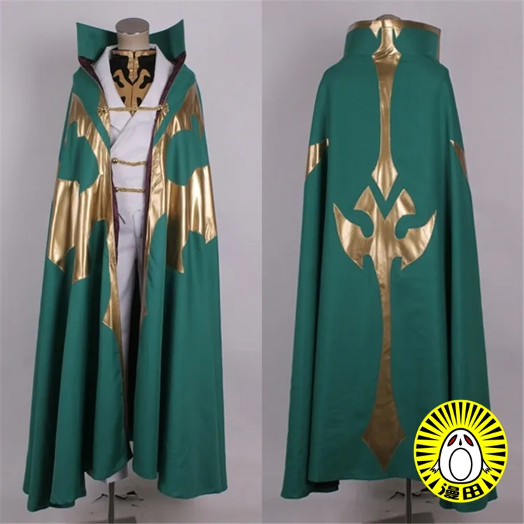

Hot Anime Code Geass R2 Gino Weinberg Cosplay Costumes Fashion Cape Uniform Suit Full Set Unisex Party Role Play Prop Clothing